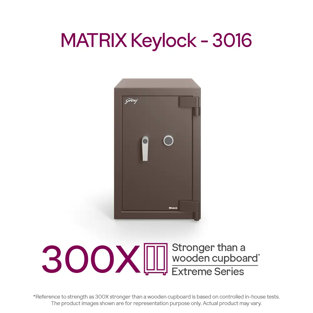 Godrej Matrix 3016 V7 (112L) KL Coffee Brown Home Locker 